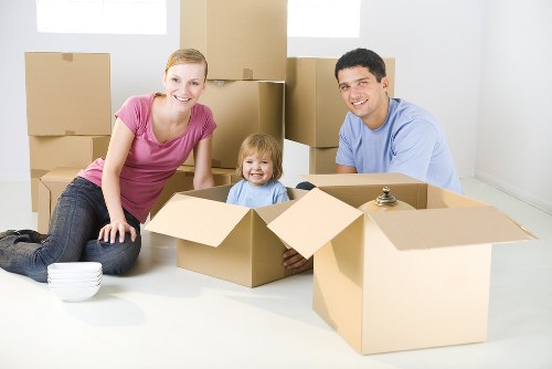 Professional removal company team helping with a Uxbridge home move