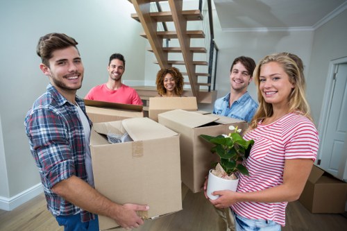 Removal team preparing a move in Uxbridge