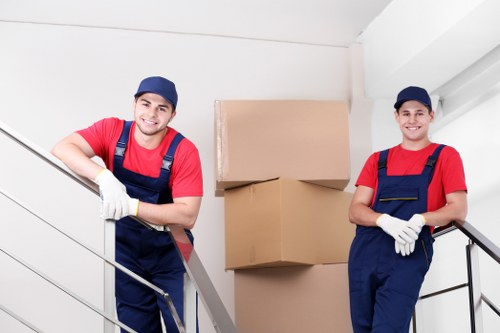 Moving team handling apartment relocation in Uxbridge