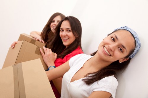 Experienced removals crew handling household items