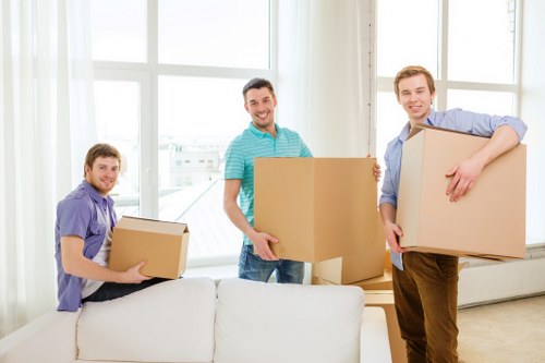 Careful loading of furniture during a Uxbridge move