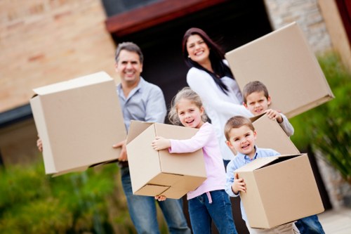 Local house removals service helping with furniture transport
