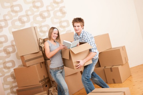 Packing and labeling boxes for home moves in Uxbridge
