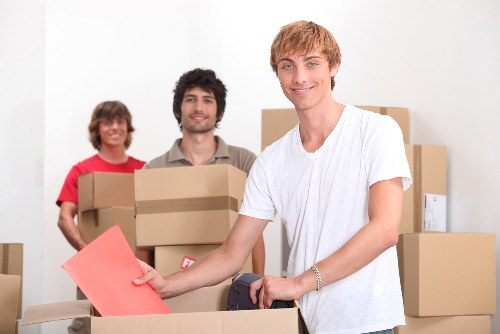 Local Uxbridge removals team handling boxes and household items
