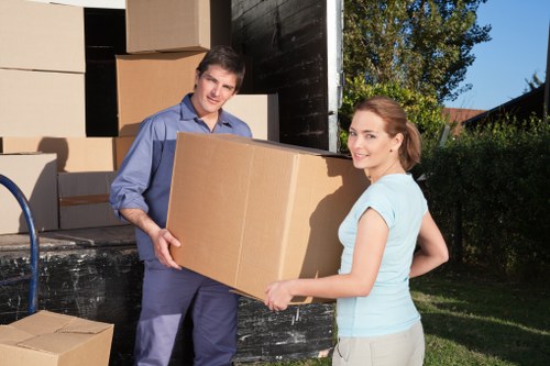 Removal van ready for a house move in Uxbridge